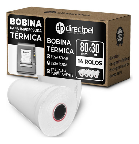 Directpel Bobina 80mm Mini Impressora Térmica Goldensky Mtp3