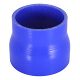 Manguera Reductor Recta Silicona Intercooler 76-89 Mm Azul