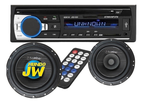 Estereo Bt Usb Sd Mp3 + Parlante 5 O 6. Combo Simil Pioneer 