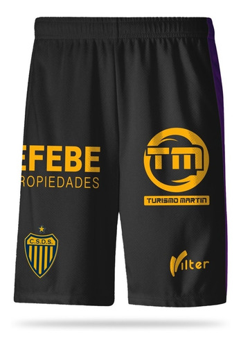 Vilter Sports Short Dock Sud Negro 2023