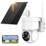 Cikuci Security Cameras Wireless Outdoor, 4mp 360° Solar Sec