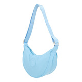 Bolso Casual Mujer Azul 846-10 Color Azul Acero Correa De Hombro Azul Acero Diseño De La Tela Liso