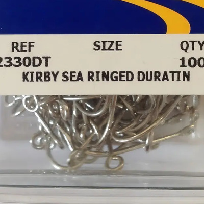 Anzuelo Mustad Sea Kirby Modelo 2330dt No.12 100pzs