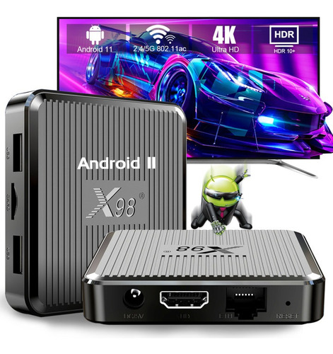 Smart Tv Player 4k Android 11.0 5g Dual Wifi De 4gb+64gb