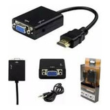 Kit 250 Unidade Hdtv Para Vga Com Áudio P2 Conversor De Adap