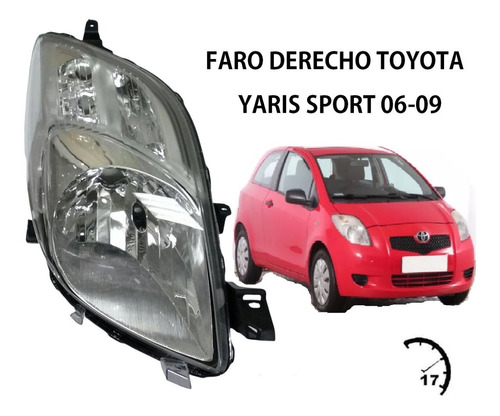 Faro De Toyota Yaris  Sport  2006 2007 2008 2009 Foto 3