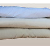 Pillow Pie De Cama Cubre Sillón Tusor 3 Cuerpos Reversible