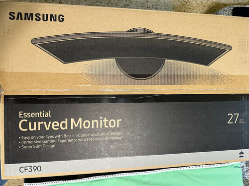 Monitor Curvo Samsung 27  Cf390 Led Curvo Full Hd Freesync