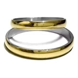 Alianzas Clasicas Plata 925 Oro 18k 3mm + Grabado + Estuche