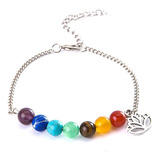 Pulsera 7 Chakra De Hombre Y Mujer Piedras Naturales