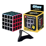 Cubo Rubik Qiyi 4x4 Carbon Fiber Fibra Carbono Qiyuan Speed Color De La Estructura Stickerless