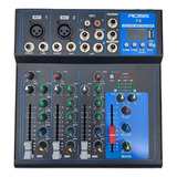 Mixer De 5 Canales Con Bluetooth + Reproductor Usb Ross F-4