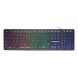 Teclado Gamer K-mex Km76 Br211v249 Steampunk Anti-ghost Led 