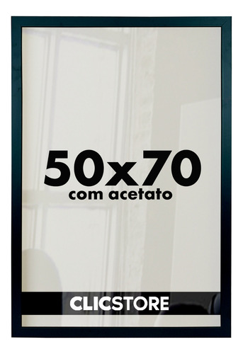 Moldura 50x70 Acetato Quadros Poster Foto Quarto Casa Parede