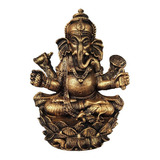 Ganesha Hindu Deus Da Sorte, Prosperidade E Sabedoria Resina
