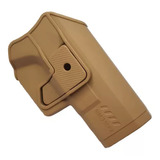 Funda Pistolera Táctica Polímero Boer Nivel2 Glock 19/23/32 Coyote