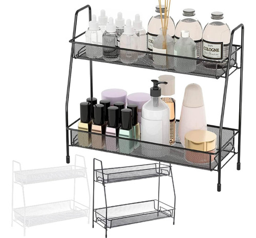 Organizador Metalico Multifuncional Cocina Baño De 2 Niveles