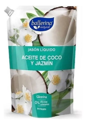 Ballerina Jabón Líquido Coco Y Jazmín Dp 750 Ml