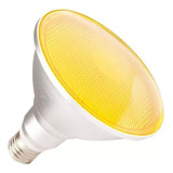 Lámpara Led Par38 E27 6w Amarillo P/ Estaca Jardín Exterior