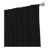 Cortina Black Out Presillas Ocultas 140x210cm Rsm Negro