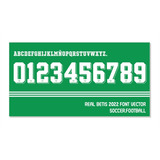 Tipografía Real Betis 2022 Font Vector / Archivo Ttf, Eps