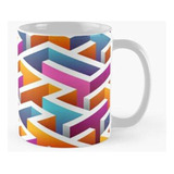 Taza X4 Patrón De Laberinto 3d Calidad Premium