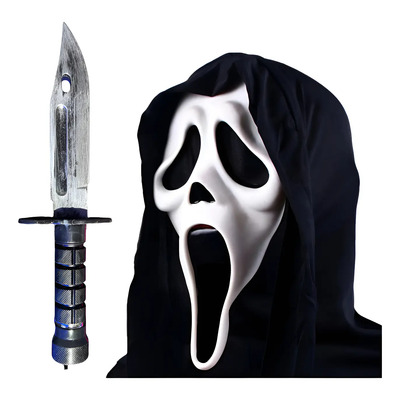Mascara Y Cuchillo De Fantasma De Grito De Terror Halloween | Envío gratis