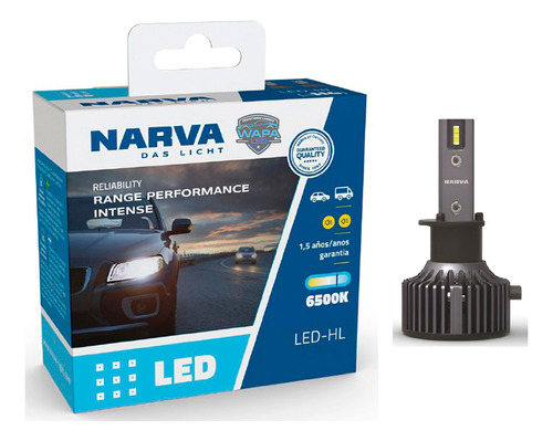 Par Bombillos Luces Led H1 Narva Original Aleman Chip Csp