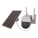 Cámara De Seguridad Solar Ip Wifi Ptz 360° Para Exteriores 