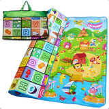 Tapete Infantil Dupla Face Bebê Portátil Térmico 180 X 120