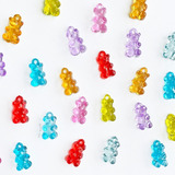 Pingente Ursinho Gummy Bear, Pulseira, Colar, Brinco, 25 Pçs