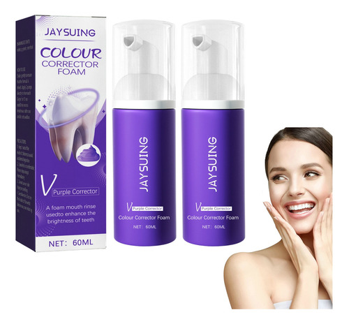 2×kit De Espuma Limpiadora Dental Con Corrección De Color C