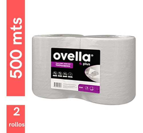 Toalla Papel Jumbo 500 Mts Pack 2 Unidades 