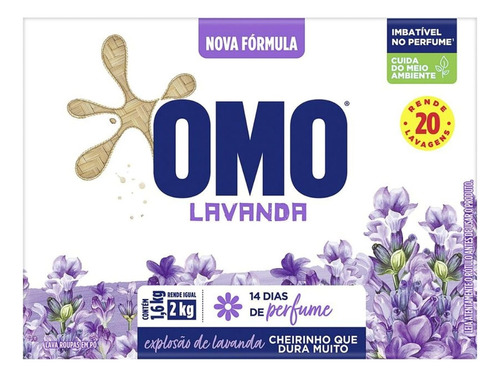 Omo Sabão Em Pó Lavanda Lava Roupas Perfumado - Original Nfe
