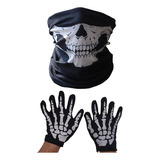 Set De Guantes Tipo Bandana Estampados Para Halloween Bandan