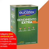 Tinta Latex Eucatex Rendimento Extra Pave De Chocolate 18l Cor Pavê De Chocolate