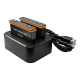 Kit Baterías Y Cargador Compatible Insta360 X3 1800mah