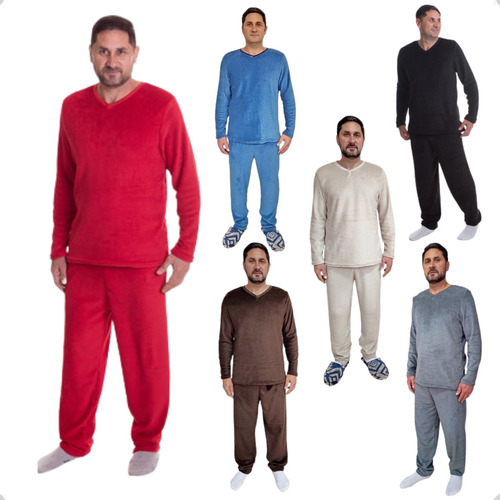 Conjunto De Pijama Adulto Masculino Tamanho Xg/egg