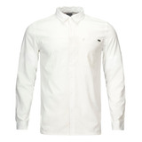 Camisa Hombre Lippi Rosselot Long Sleeve Q-dry Shirt Blanco