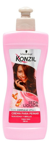 Crema Para Peinar Konzil Seda Liquida 23 - mL a $63