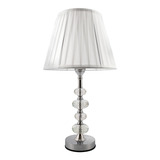 Abajur Moderno Cristal De Toque Grande 54cm Sala Quarto