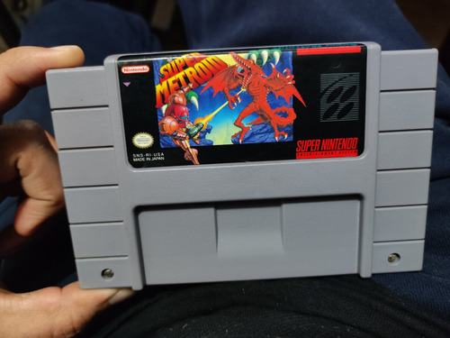 Súper Metroid Para Consola Super Nintendo Snes Original 