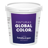 Esmalte Al Agua Satinado, Global Color, 1 Gl, Blanco A Beige