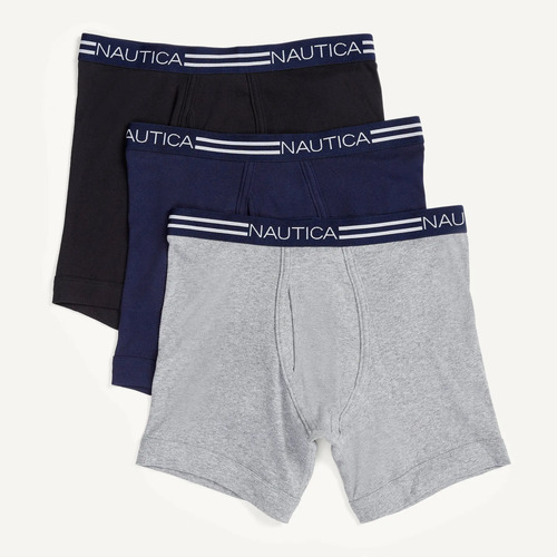 Boxer Brief Trunk Nautica 3 Piezas Pack 100% Original