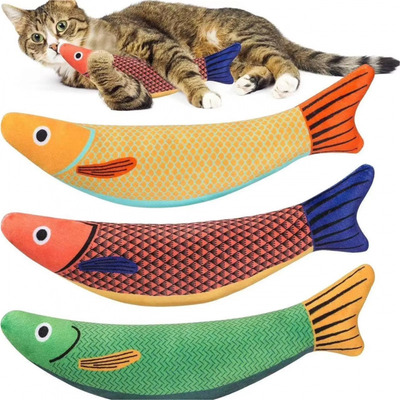 Juguete De Pescado Con Catnip Para Gato Mordedera | Envío gratis