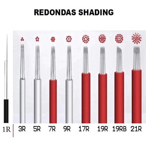 100 Navajas Microshading Redondas Round