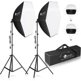 Hpusn Softbox Photography Lighting Kit 30 X30 