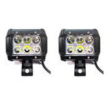 Par Faros Auxiliares 18w 6 Led Cree Autos Motos - Xp Moto