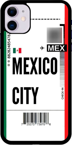 Funda Para Celular Diseño Ticket Avion Mexico Cdmx