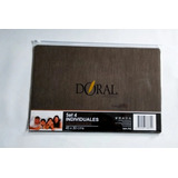 Individuale Metalizado Set 4 Unidades 45*30 Cms  Marca Doral